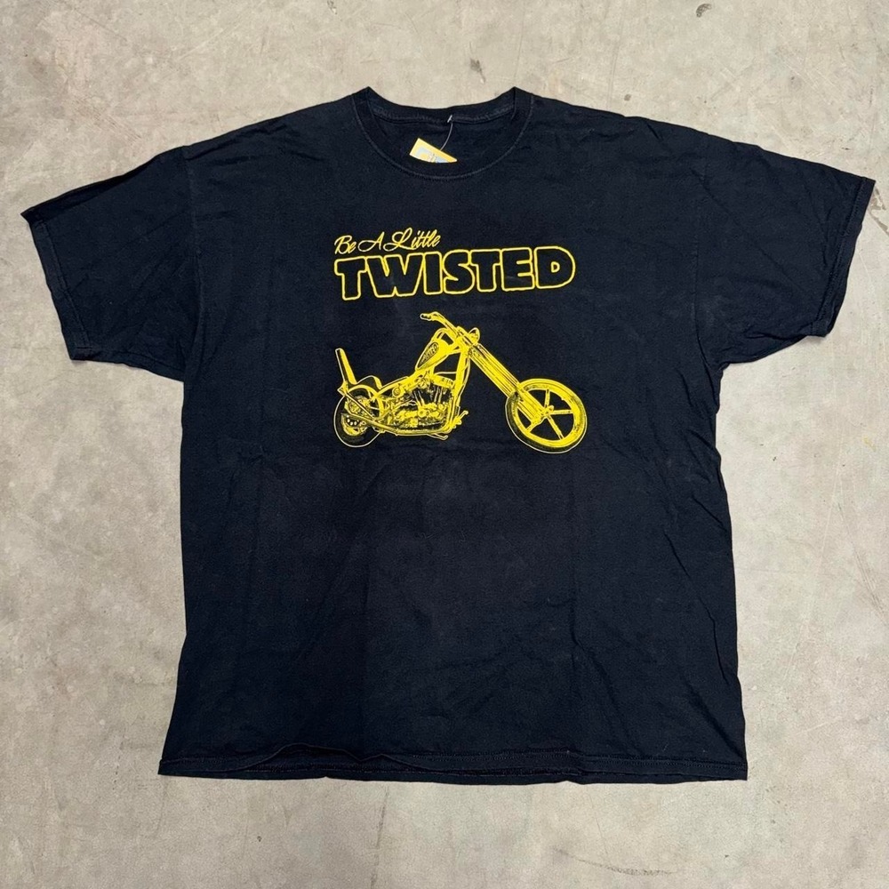 Vintage Twisted Tea Motorcycle Bar Black Shirt Size XL/2X